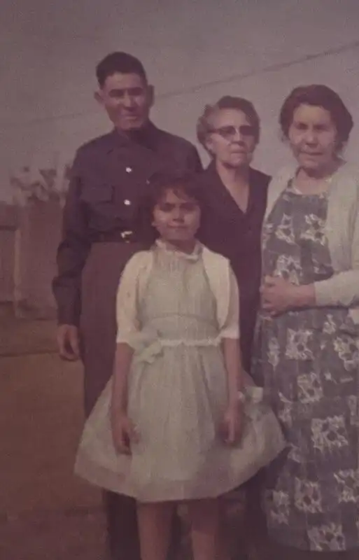 The author with Pacito, Mama, and Mama Reyes (l. to r.)