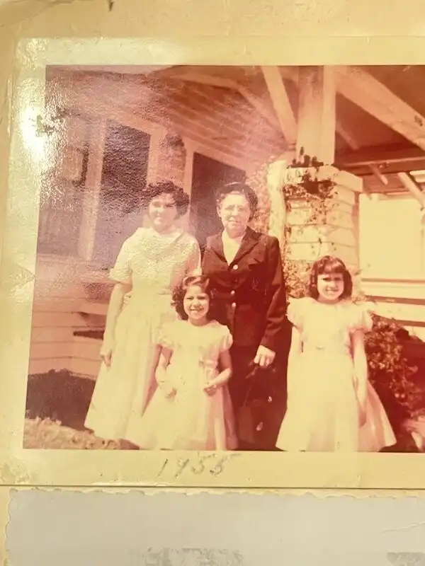 Mama and her three eldest granddaughters in Los Angeles